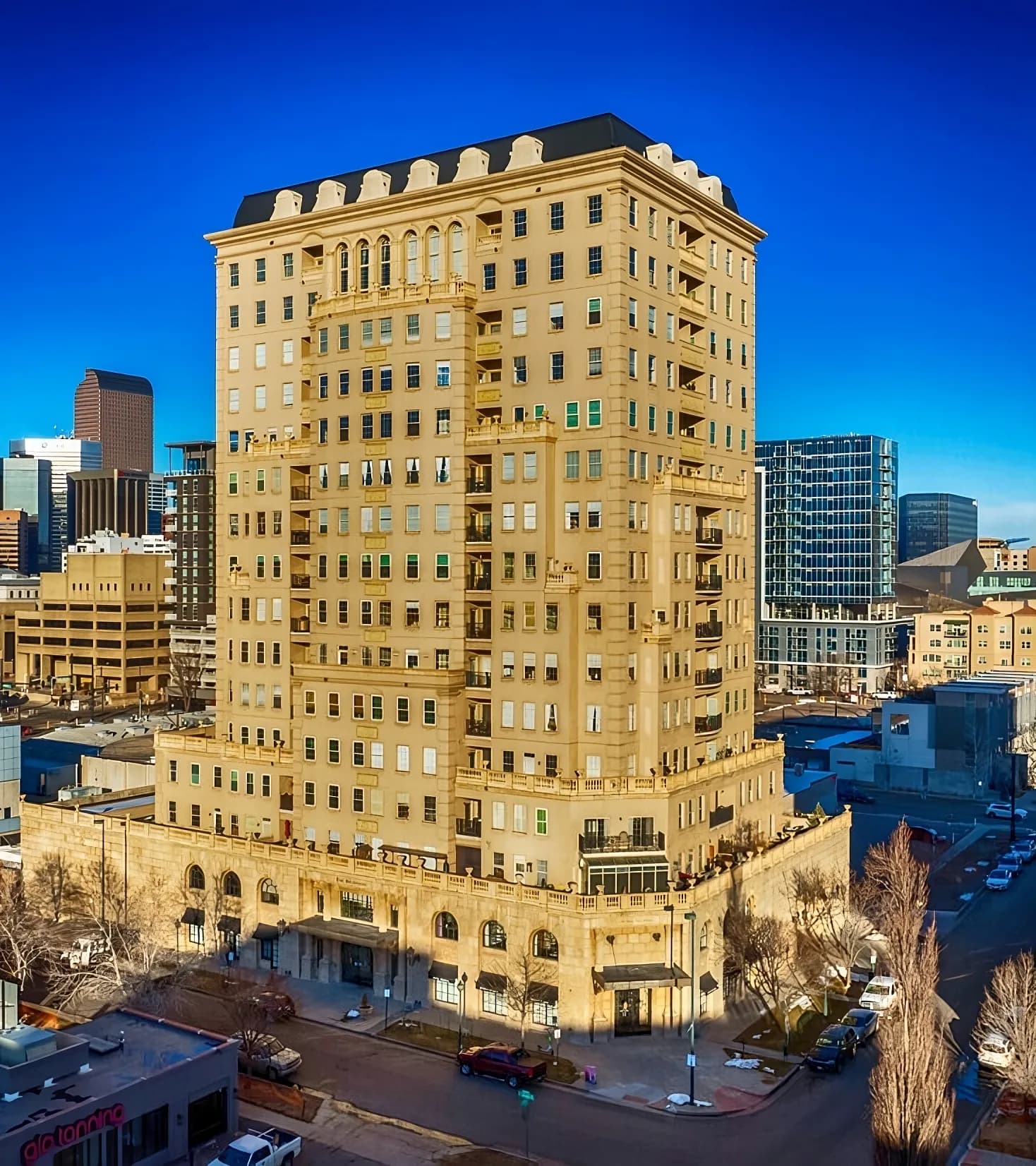 The Belvedere Tower in Denver's Golden Triangle.